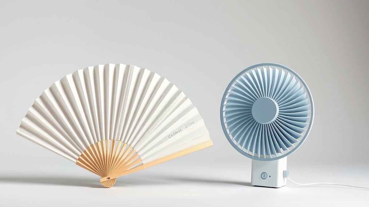 Navigating Korean Summer Etiquette: Umbrellas and Fans - The Hand Fan: Manual and Mechanical