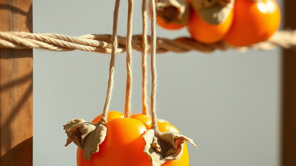 The Season of Persimmons: From Sweet Fruit to Dried Snacks - The Art of the Drying Rack